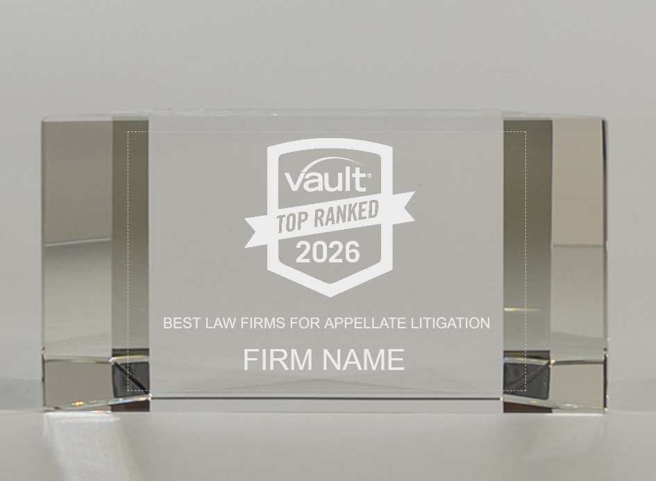 Vault Ranked Engraved Crystal Award (Choose Your Ranking Category)