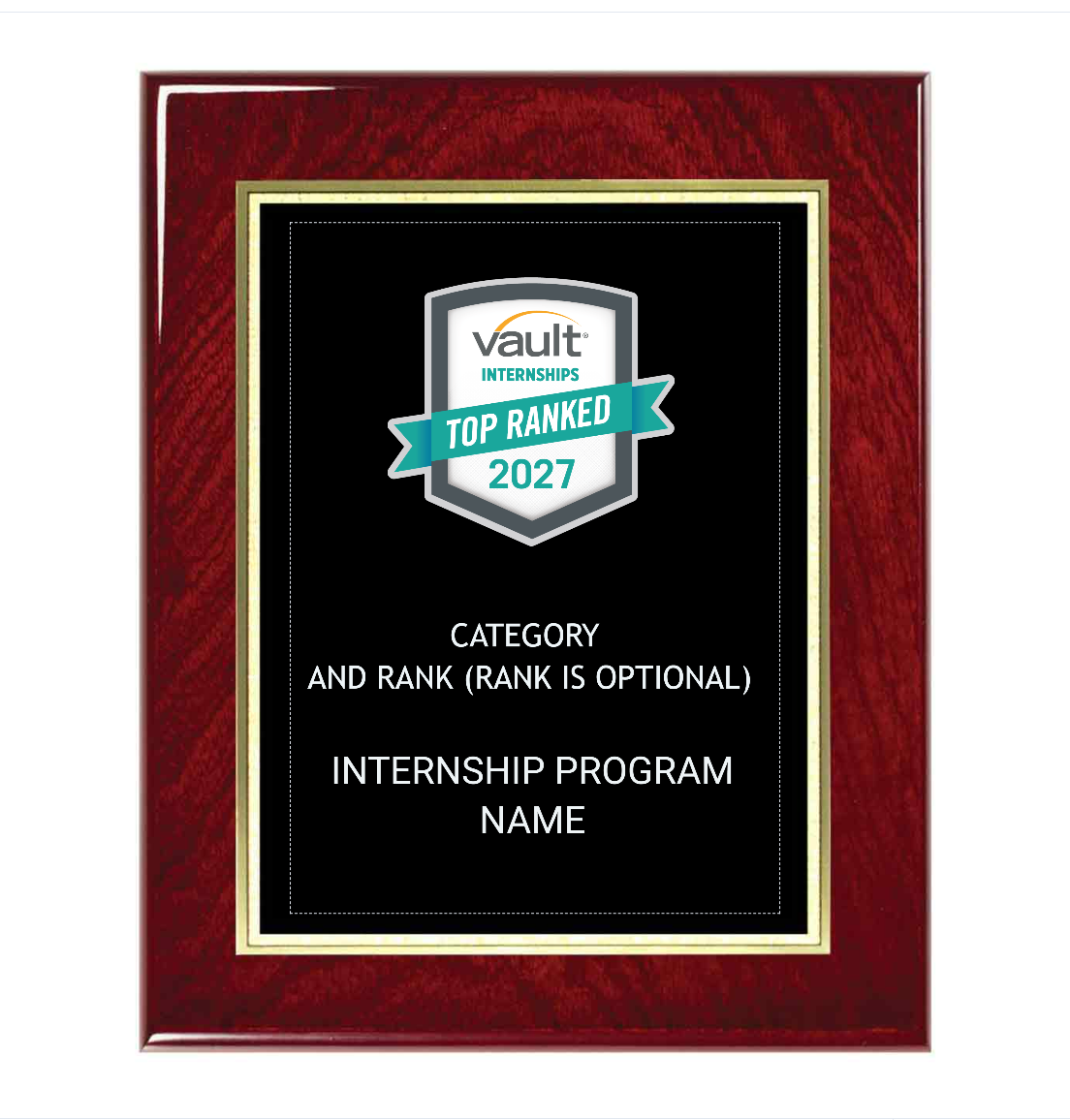 Top Ranked Internships Wall Plaque